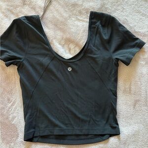 lululemon athletica Black crop Top